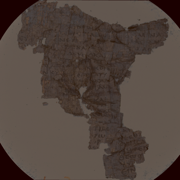 papyrus analysed with spectral imaging