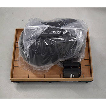 Instrument in its plastic wrap