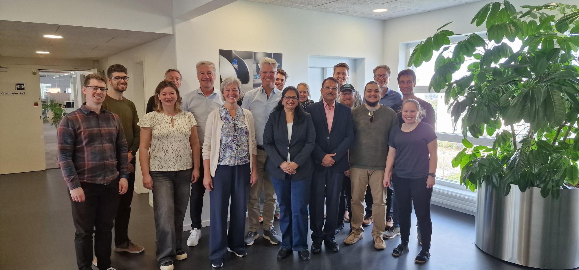 Our guests from Tara International together with the Videometer team in Herlev
